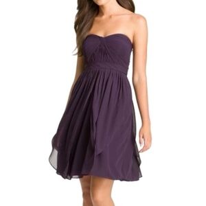 Jenny Yoo Purple Chiffon Keira Convertible Dress Size 8